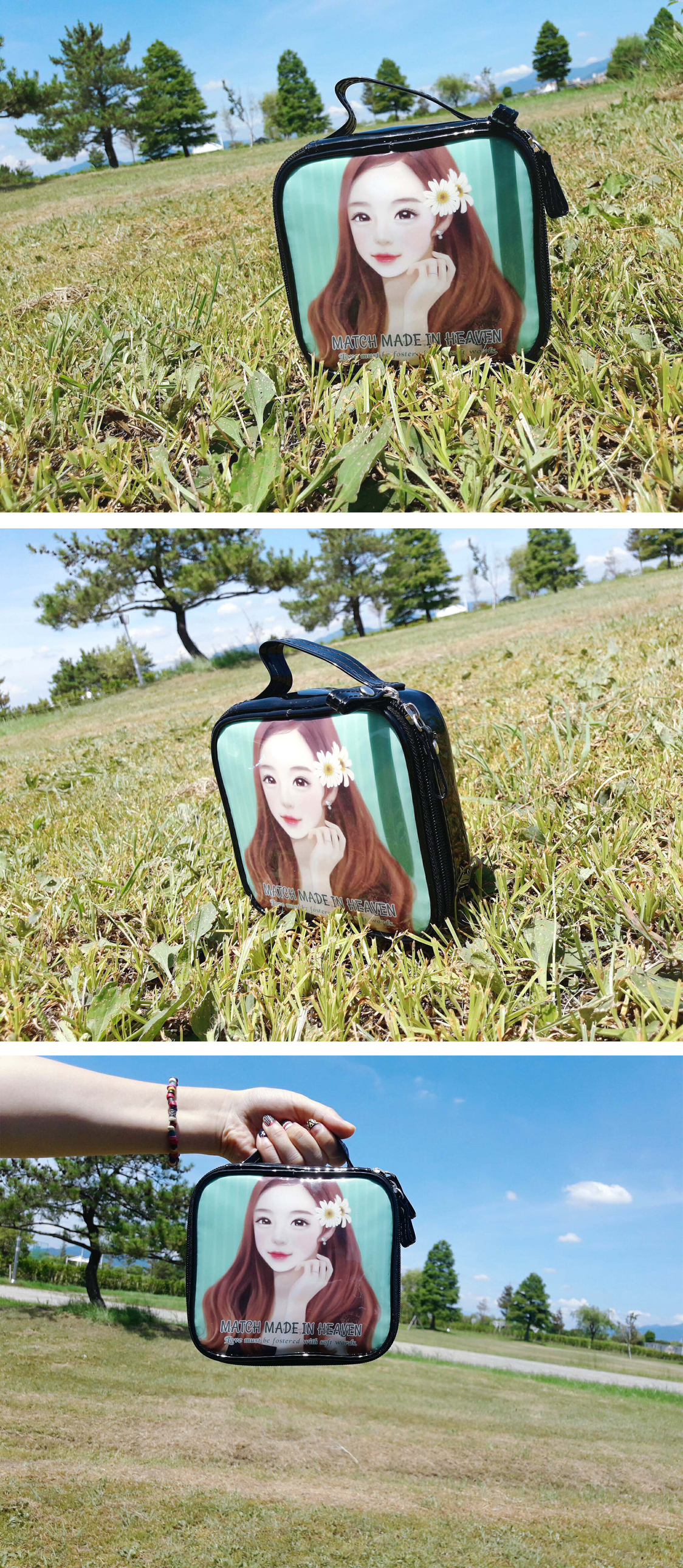 New Enamel Illustration Cosmetic Pouch Collection 