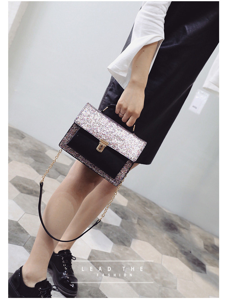 New Glitter Cross Chain Mini Back Women Bags Women