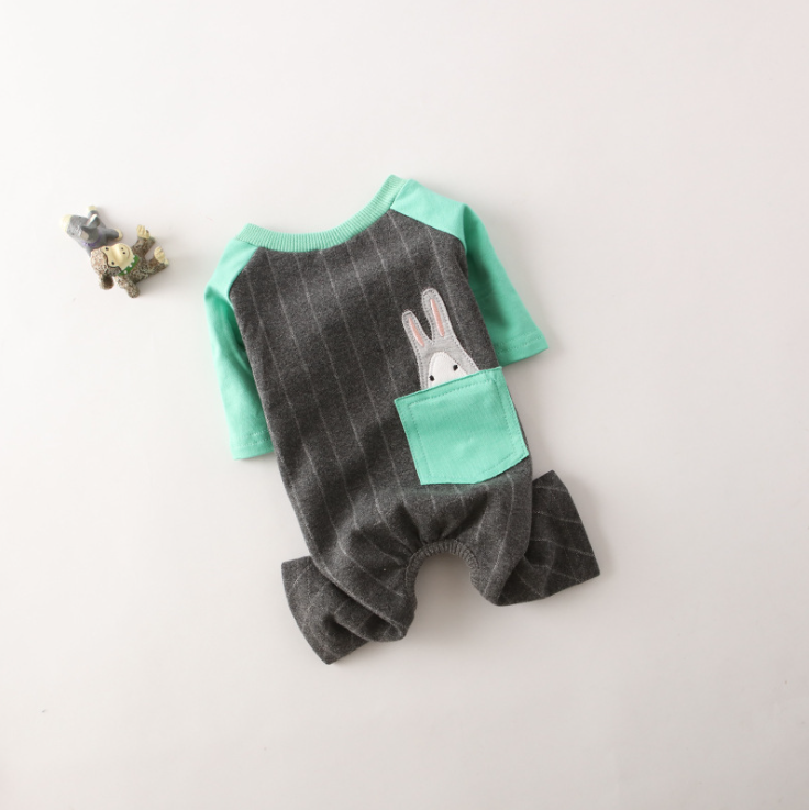 NEW DOG FASHION Baskets Rabbit Striped All-in-One