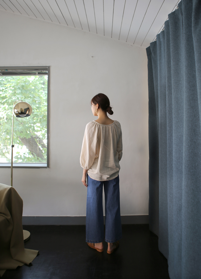 NEW FASHION LADY GIRL Blouse Loose Piece Shirring 