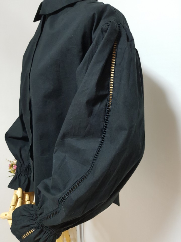 Formal Autumn Shirt Balloon Sleeved Blouse 20's