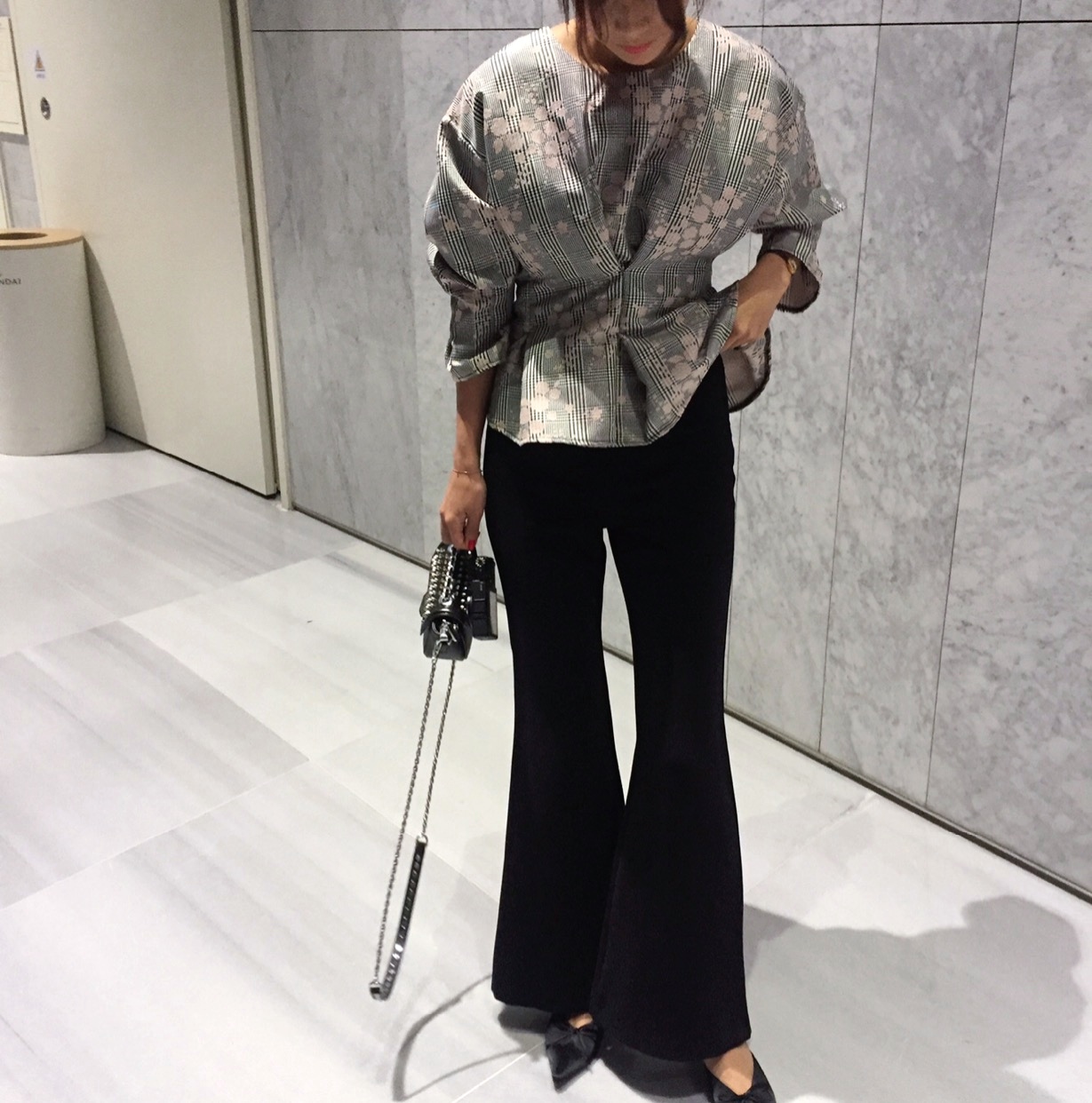 Women Blouses Seven Sisters Glen Check Bulk Blouse