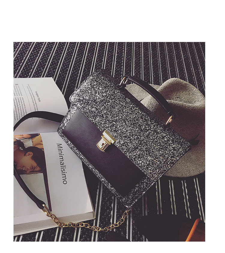 New Glitter Cross Chain Mini Back Women Bags Women