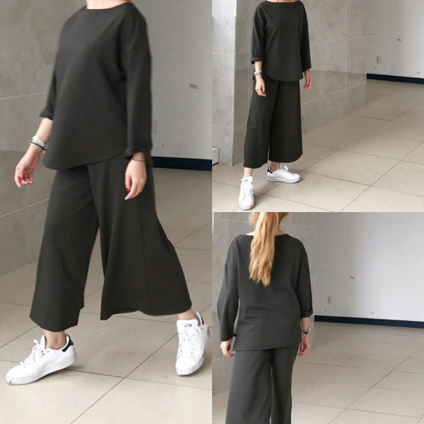 Two-piece set Women's autumn foliage Basic mode