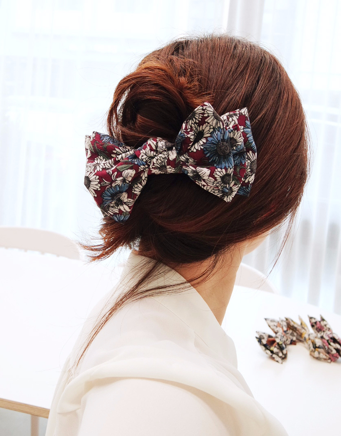 New Gogh Vintage Ribbon Hairpin 4color Banana Pin 