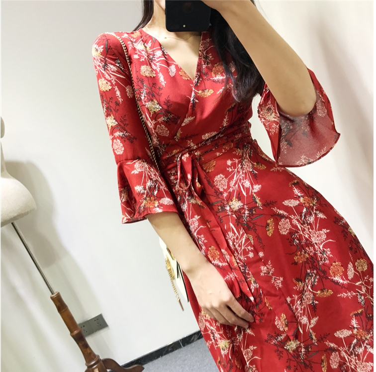 New Women Dress F ~ 5XL Sexy Flower Long Big Size 