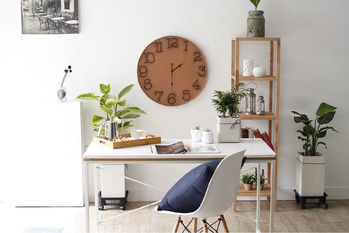 Iron living room clock large wall 60cm housewarmin