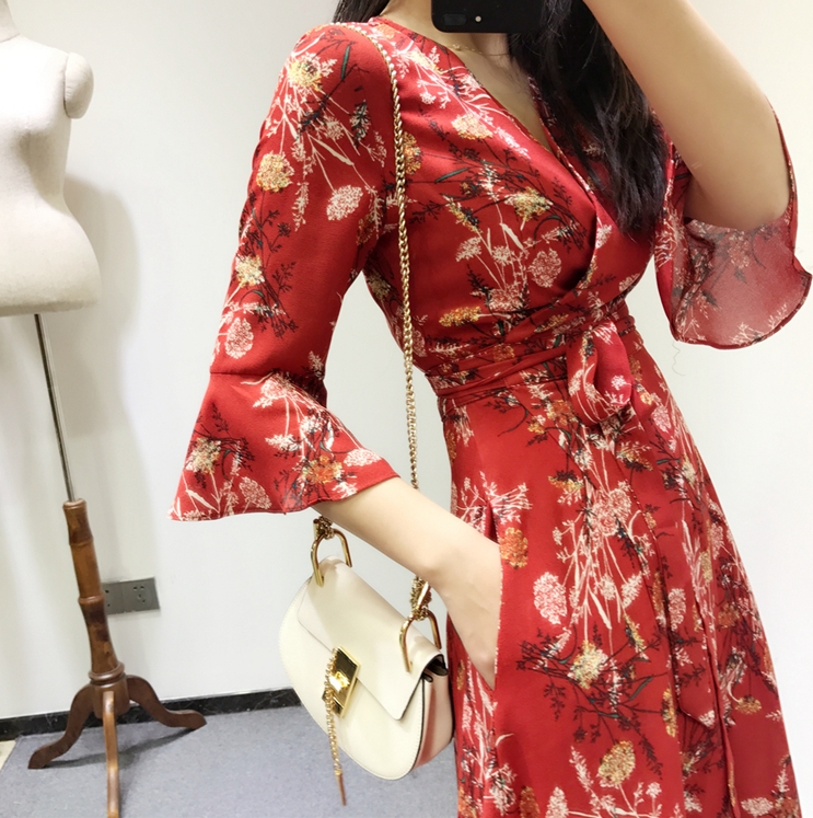 New Women Dress F ~ 5XL Sexy Flower Long Big Size 