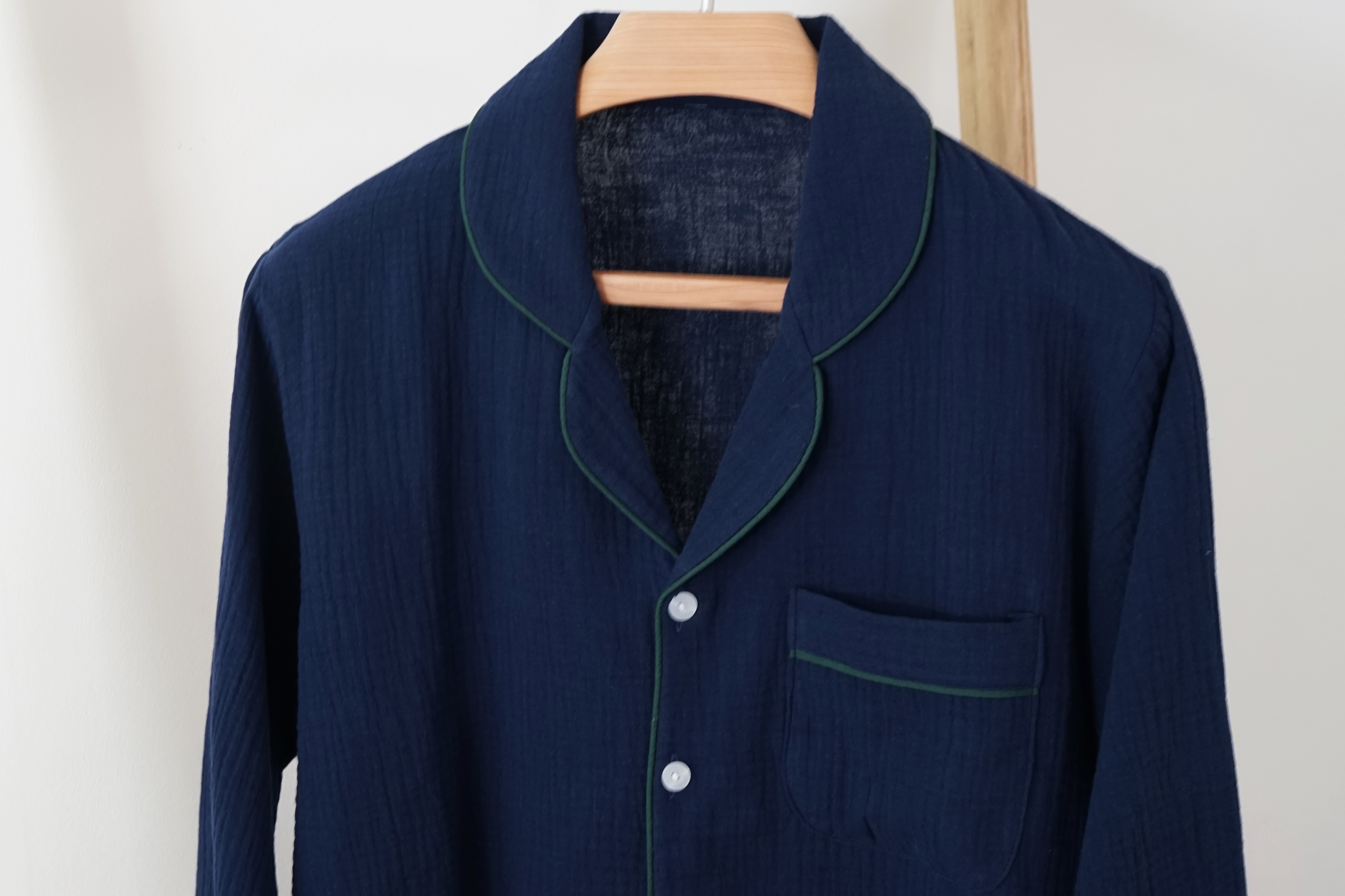 New Gauze Pajamas _ Navy M, Womens, Pajamas Newlyw