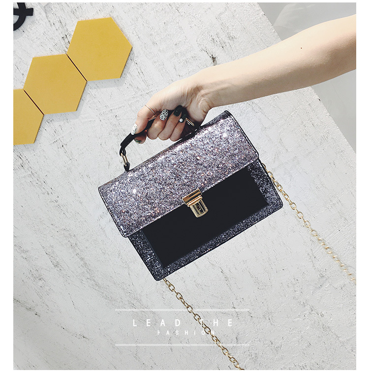 New Glitter Cross Chain Mini Back Women Bags Women