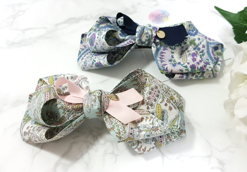 New Handmade floral Paisley ribbon pin Hairpin hai