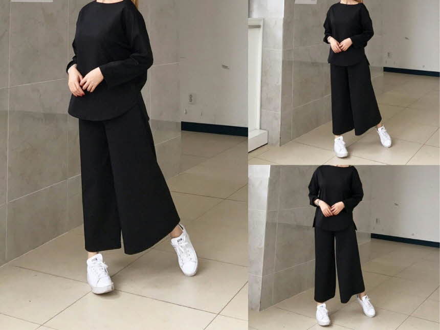 Two-piece set Women's autumn foliage Basic mode