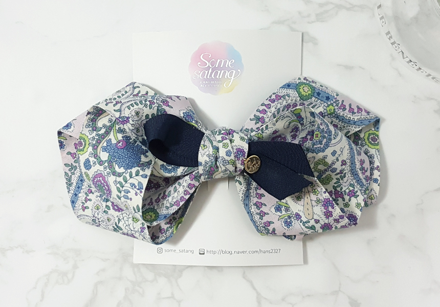 New Handmade floral Paisley ribbon pin Hairpin hai