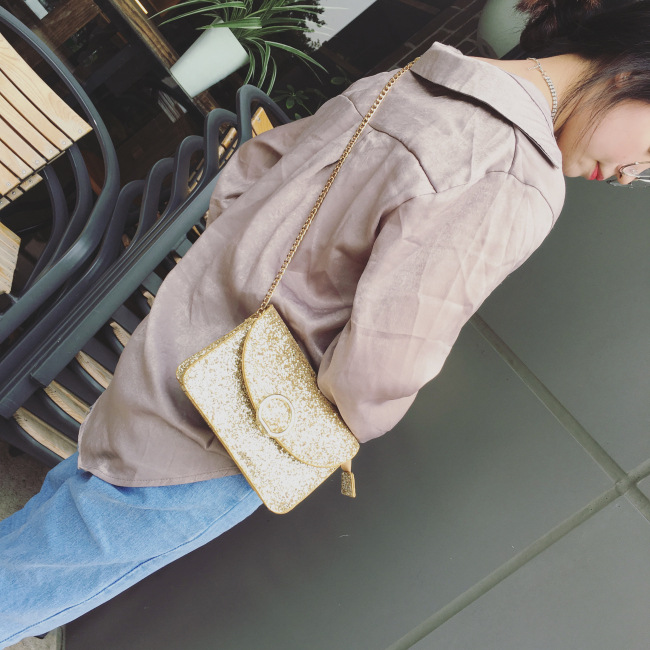 New Glitter Cross Chain Mini Back Women Bags Women