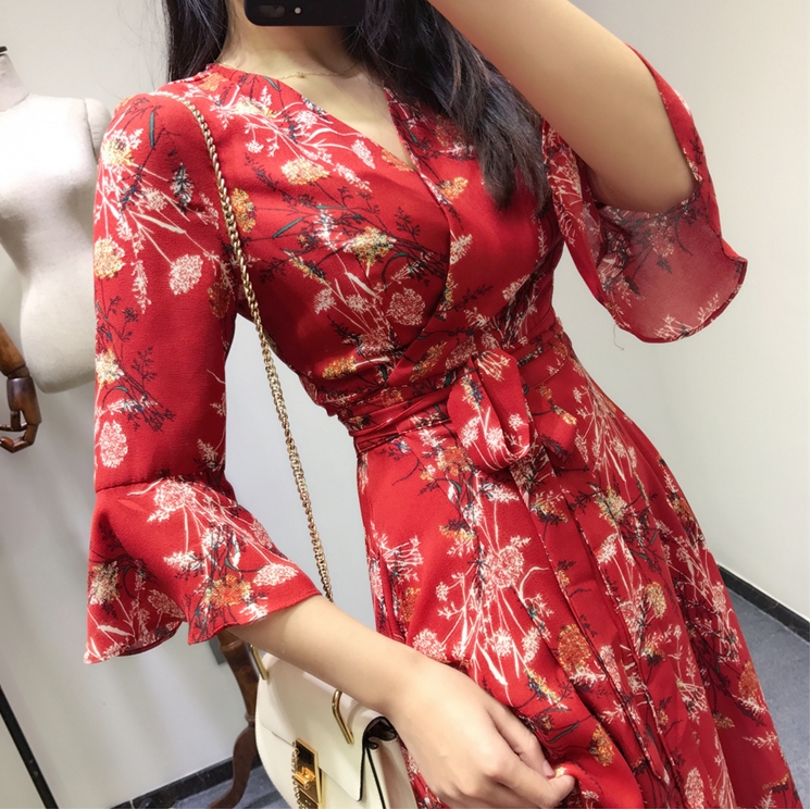 New Women Dress F ~ 5XL Sexy Flower Long Big Size 