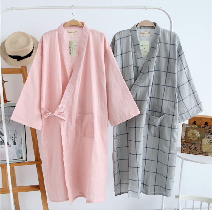 New Japanese style yukata couple pajamas set pajam
