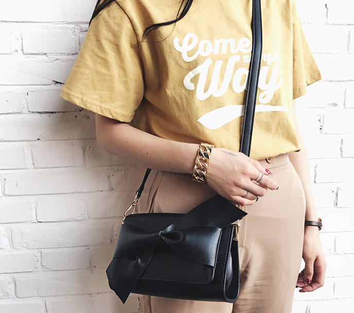 New King Ribbon Clutch Cross Mini Bag Beautiful Ba