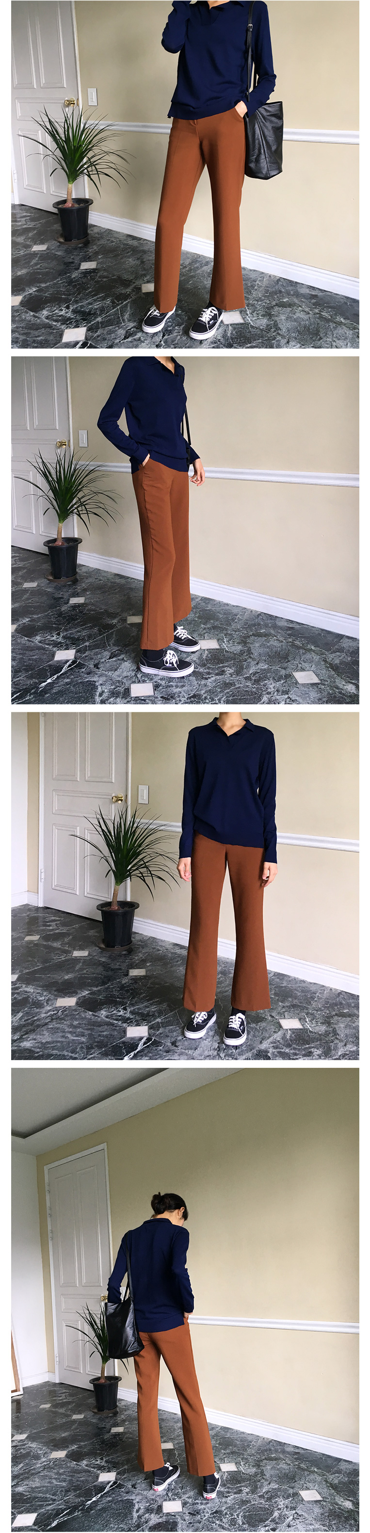 New Women's Pants Slim Boots Cut Crop Fall Slac