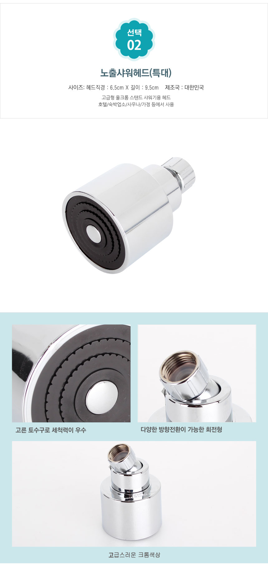 NEW POWERFUL SHOWERHEAD Sunflower Shower Head Repl