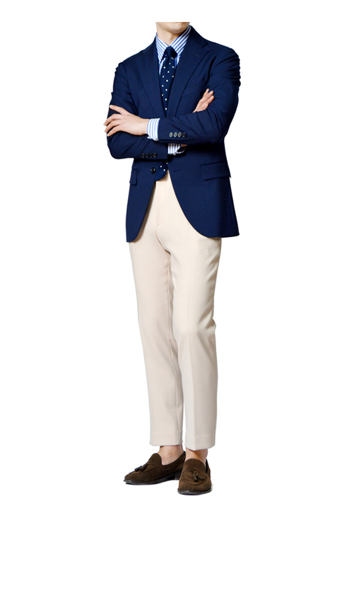 New Men's Pants Men's Viscose Wool Beige Sle