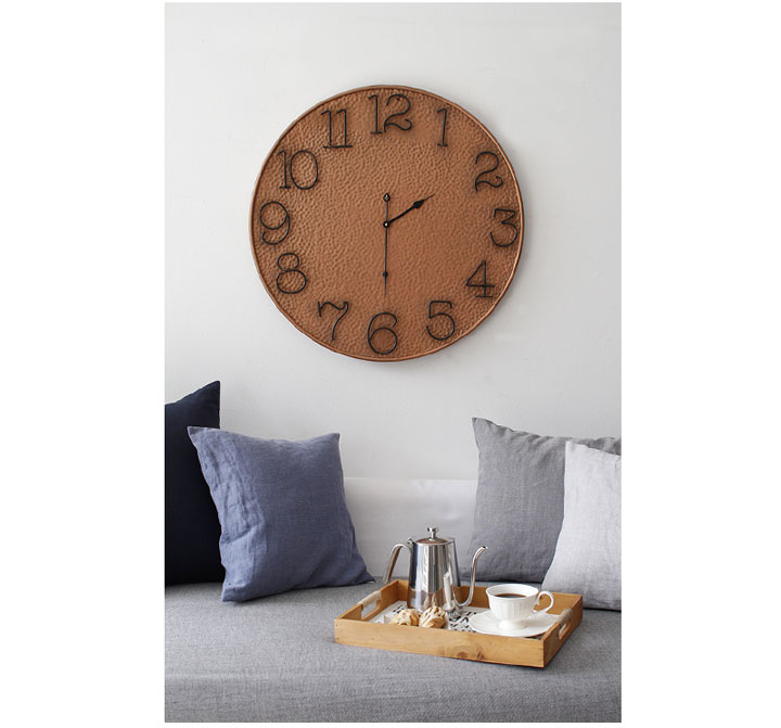 Iron living room clock large wall 60cm housewarmin
