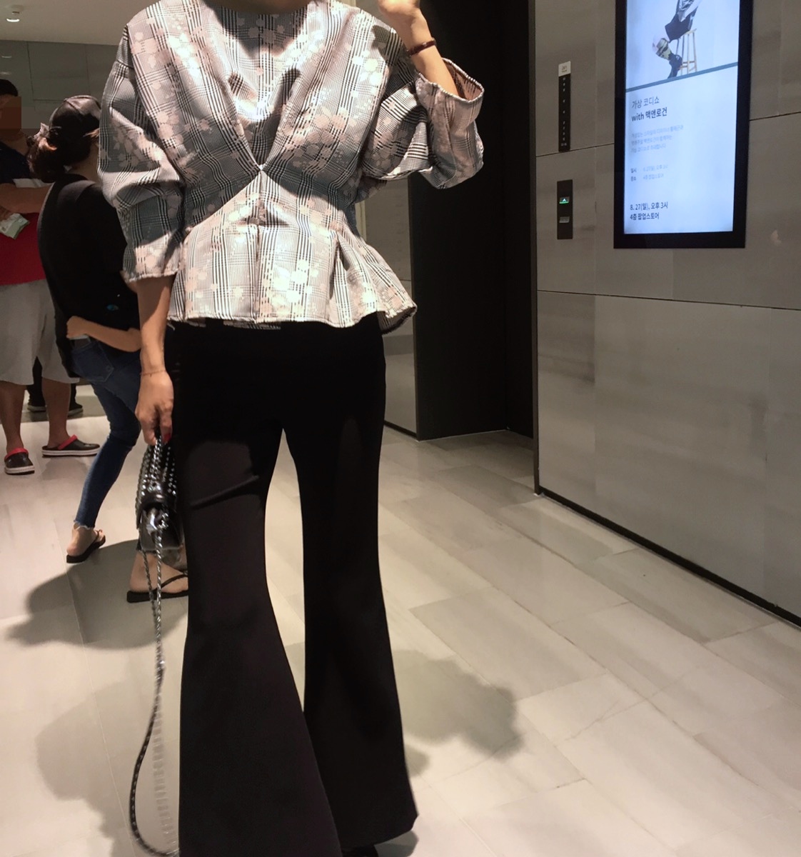 Women Blouses Seven Sisters Glen Check Bulk Blouse