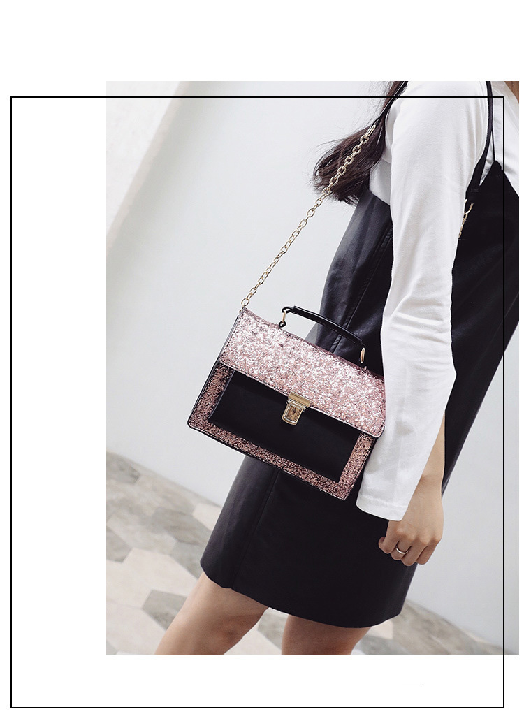 New Glitter Cross Chain Mini Back Women Bags Women