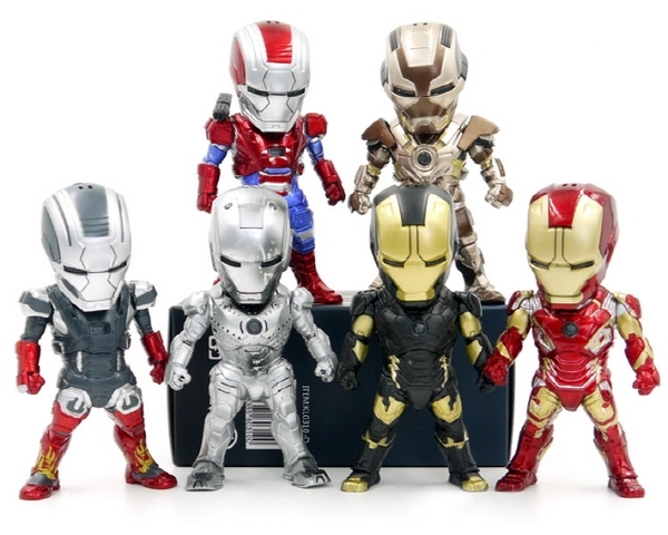 Ironman Avengers figure set car interior decoratio
