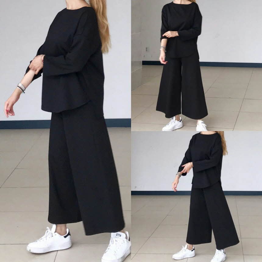 Two-piece set Women's autumn foliage Basic mode