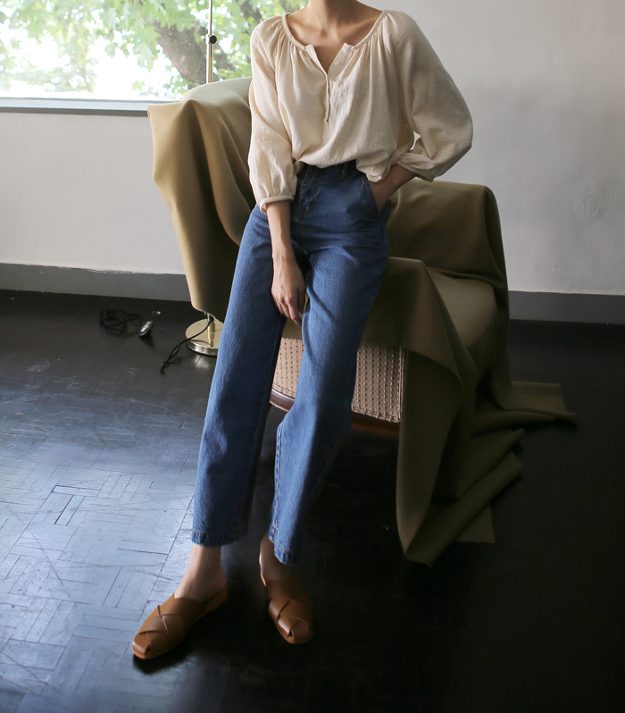 Women Jeans Pants High waisted fits wide denim pan
