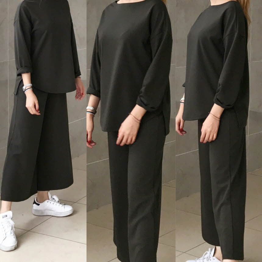 Two-piece set Women's autumn foliage Basic mode