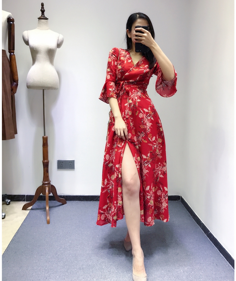 New Women Dress F ~ 5XL Sexy Flower Long Big Size 