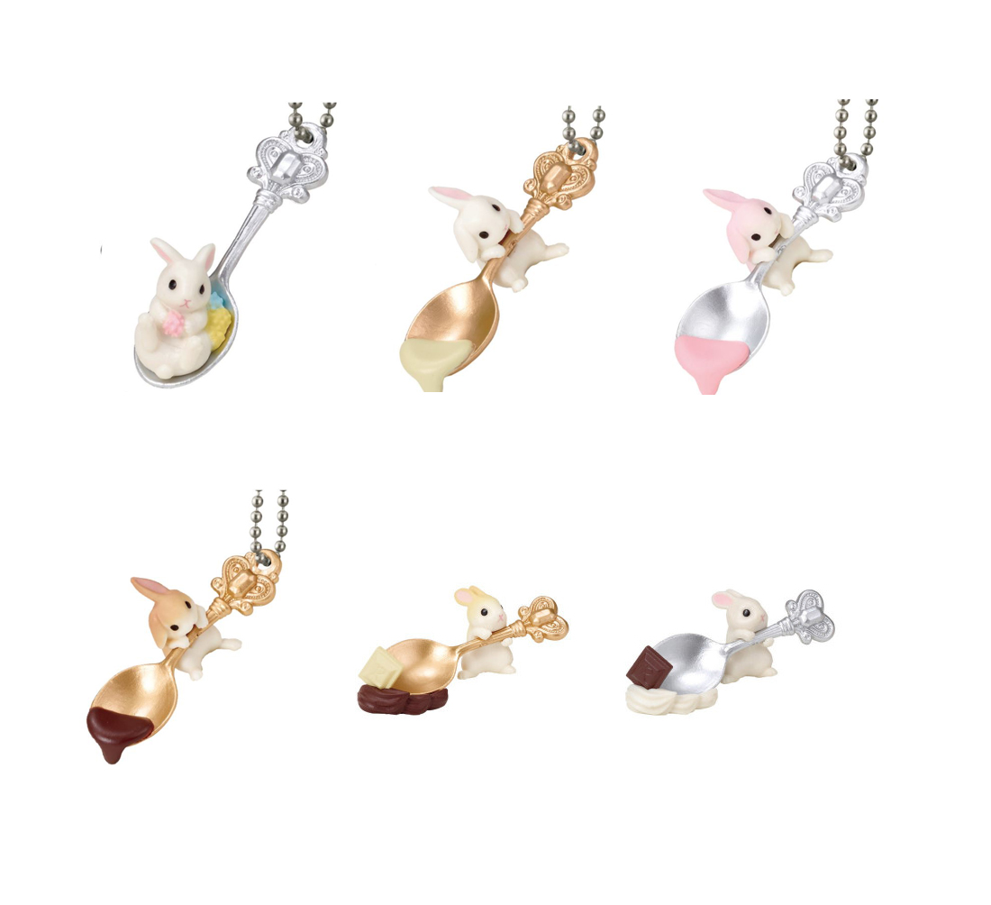 Rabbit and spoon Gacha 6-piece set Figurines Capsu