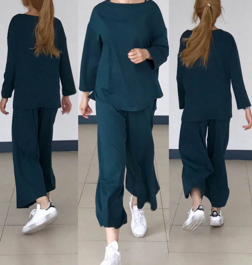 Two-piece set Women's autumn foliage Basic mode