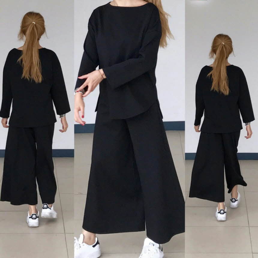 Two-piece set Women's autumn foliage Basic mode