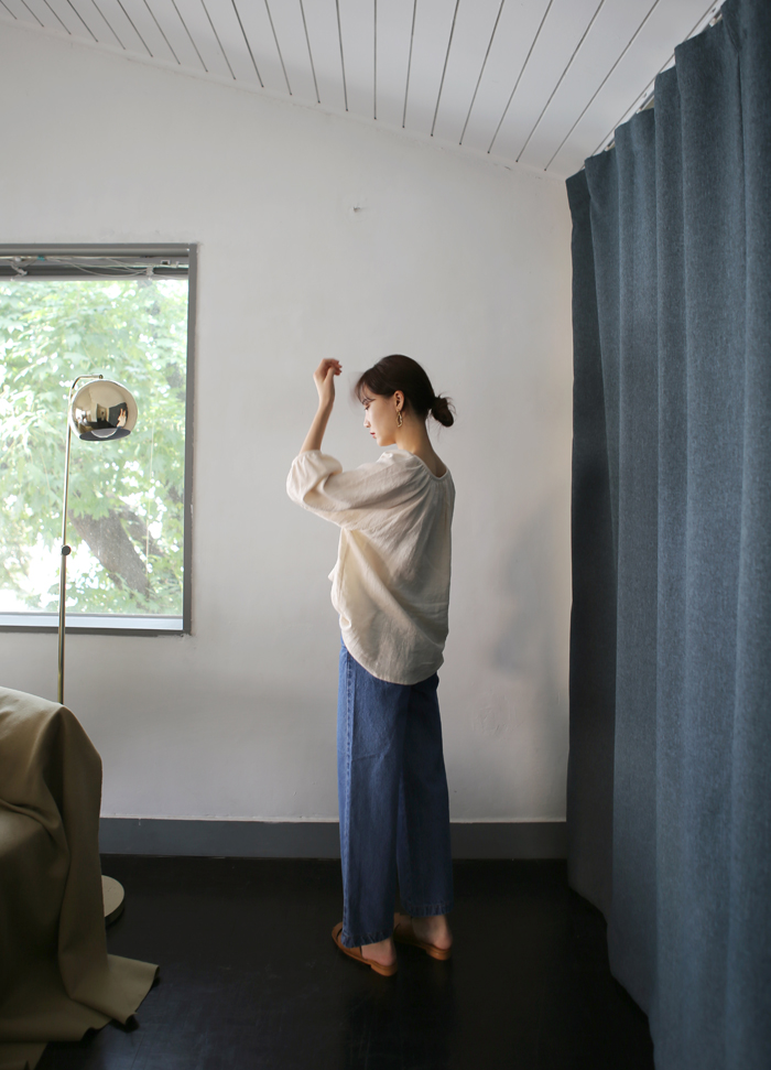 NEW FASHION LADY GIRL Blouse Loose Piece Shirring 