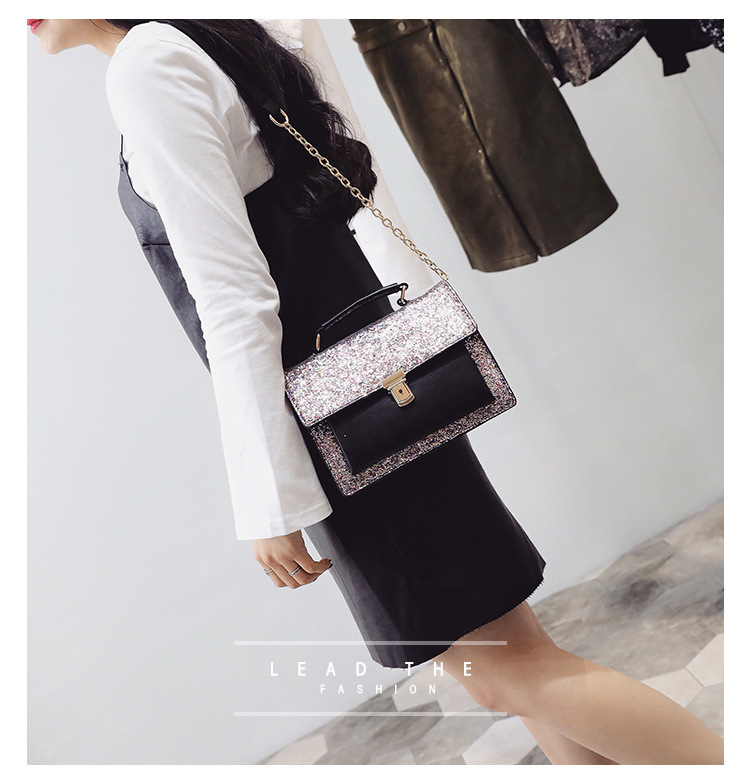 New Glitter Cross Chain Mini Back Women Bags Women