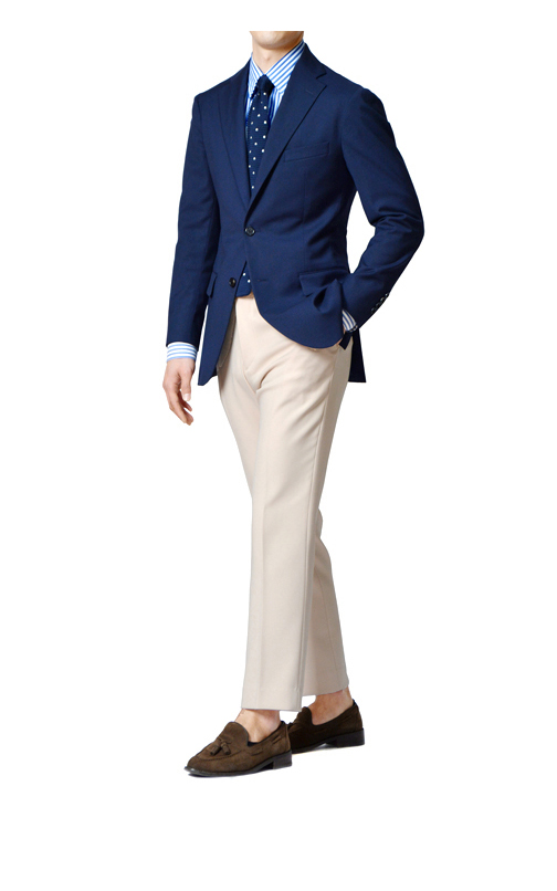 New Men's Pants Men's Viscose Wool Beige Sle