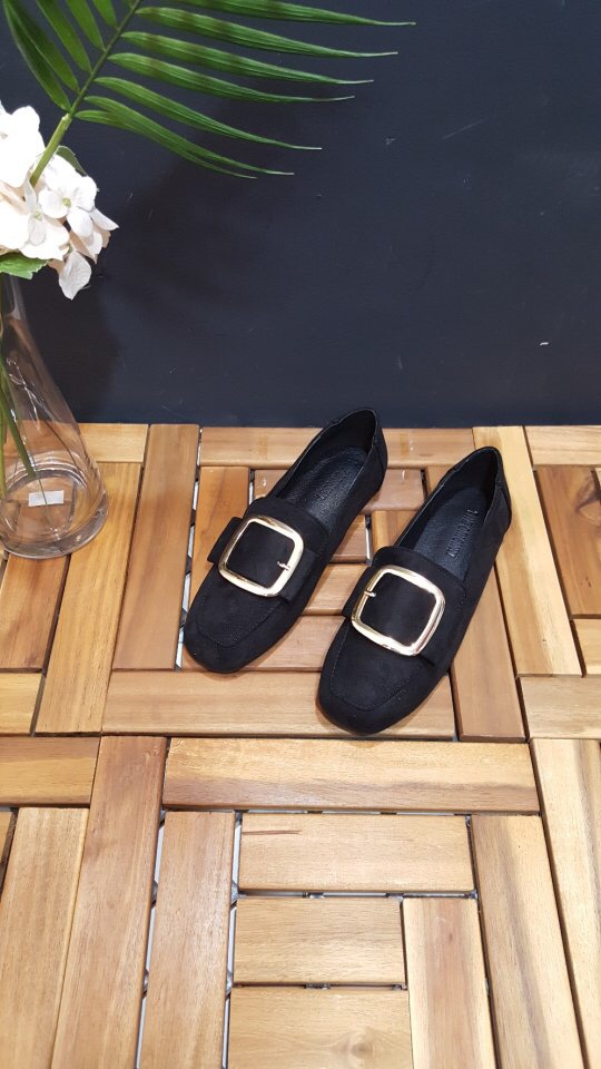 New Square gold leaf daily loafers 1color Good fit