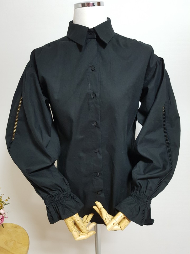 Formal Autumn Shirt Balloon Sleeved Blouse 20's