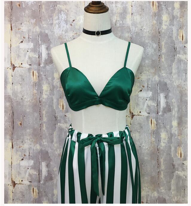 New Female Sprite Homewear Pajamas Set Silk Pants 