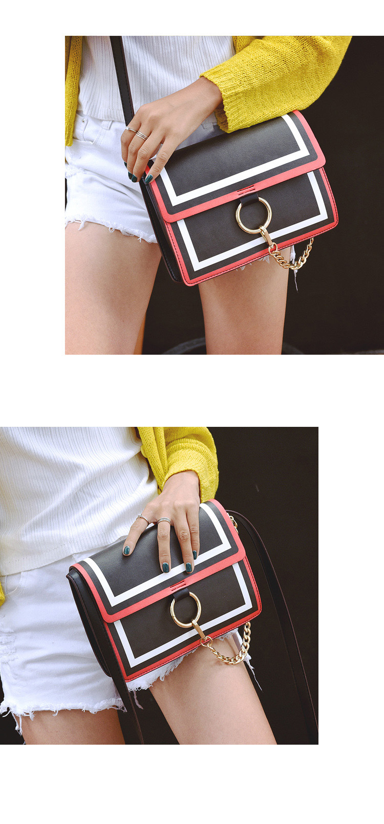 New color mini cross back woman female bag beautif