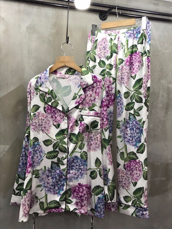 New girl autumn long-sleeved pants Silk flower paj