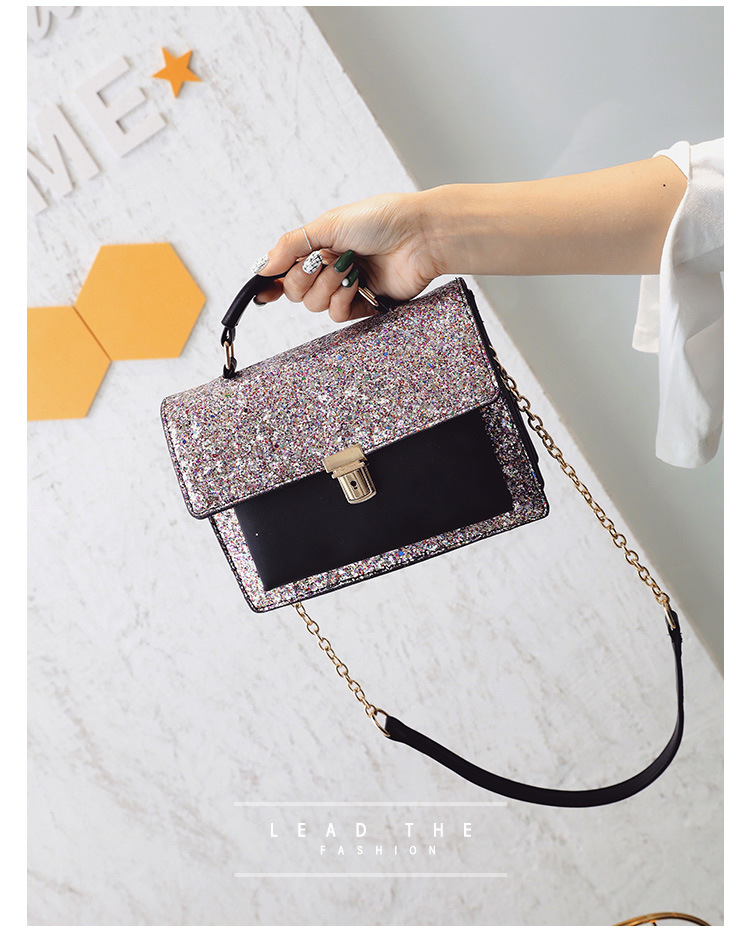 New Glitter Cross Chain Mini Back Women Bags Women