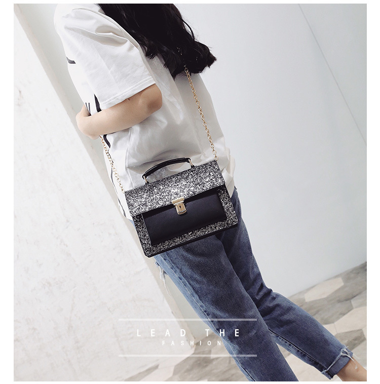 New Glitter Cross Chain Mini Back Women Bags Women