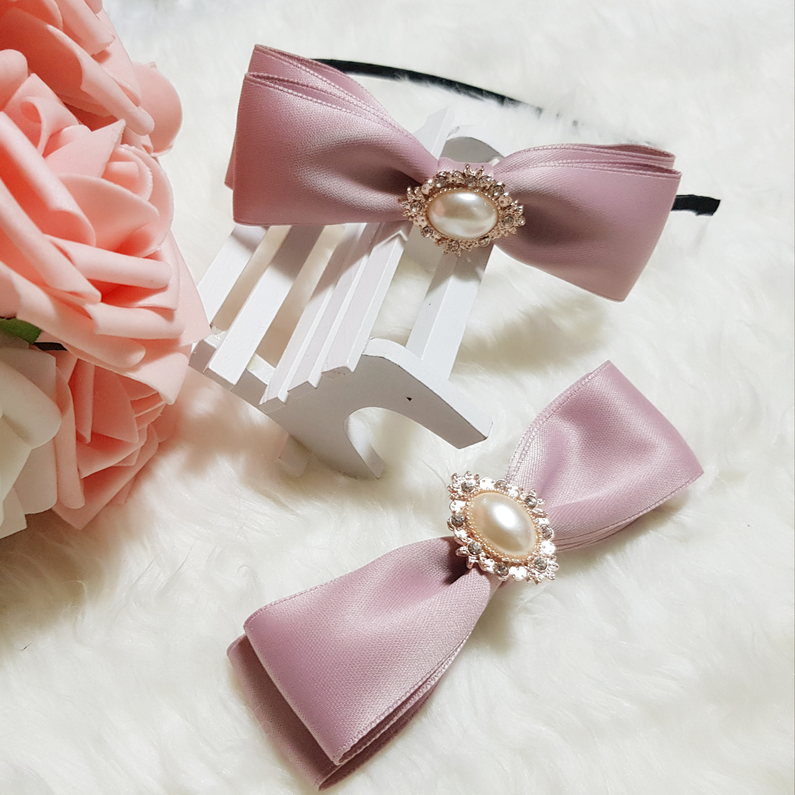 Hairdress Hairpin Band Goddess Handmade Ribbon Pin