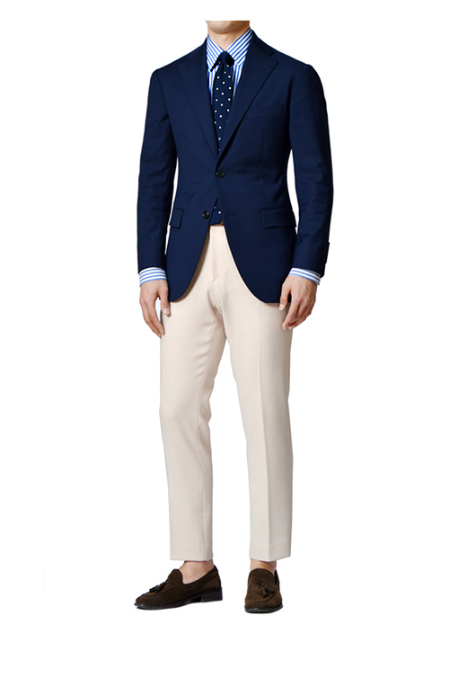 New Men's Pants Men's Viscose Wool Beige Sle