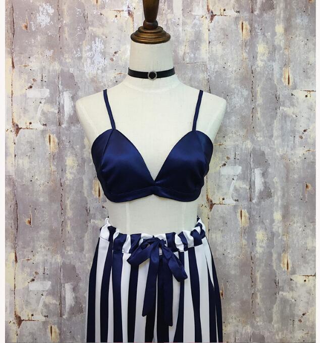 New Female Sprite Homewear Pajamas Set Silk Pants 