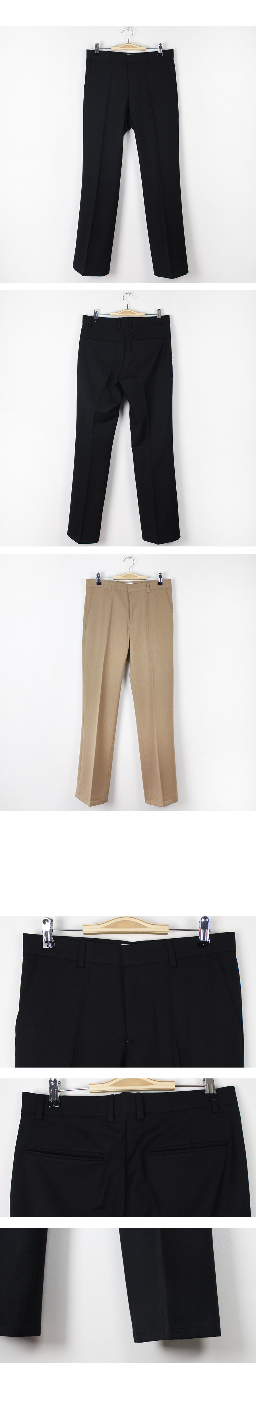 New Men's Pants Semi-Wide Boots Cut Slacks Offi