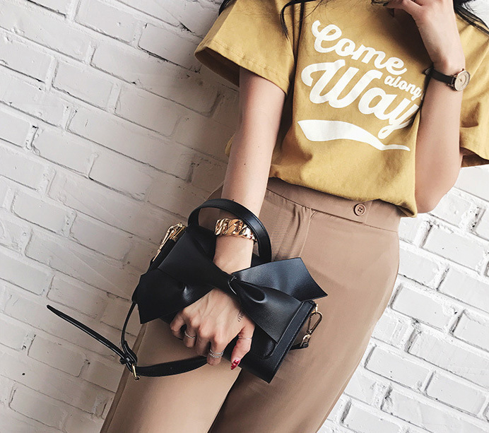 New King Ribbon Clutch Cross Mini Bag Beautiful Ba